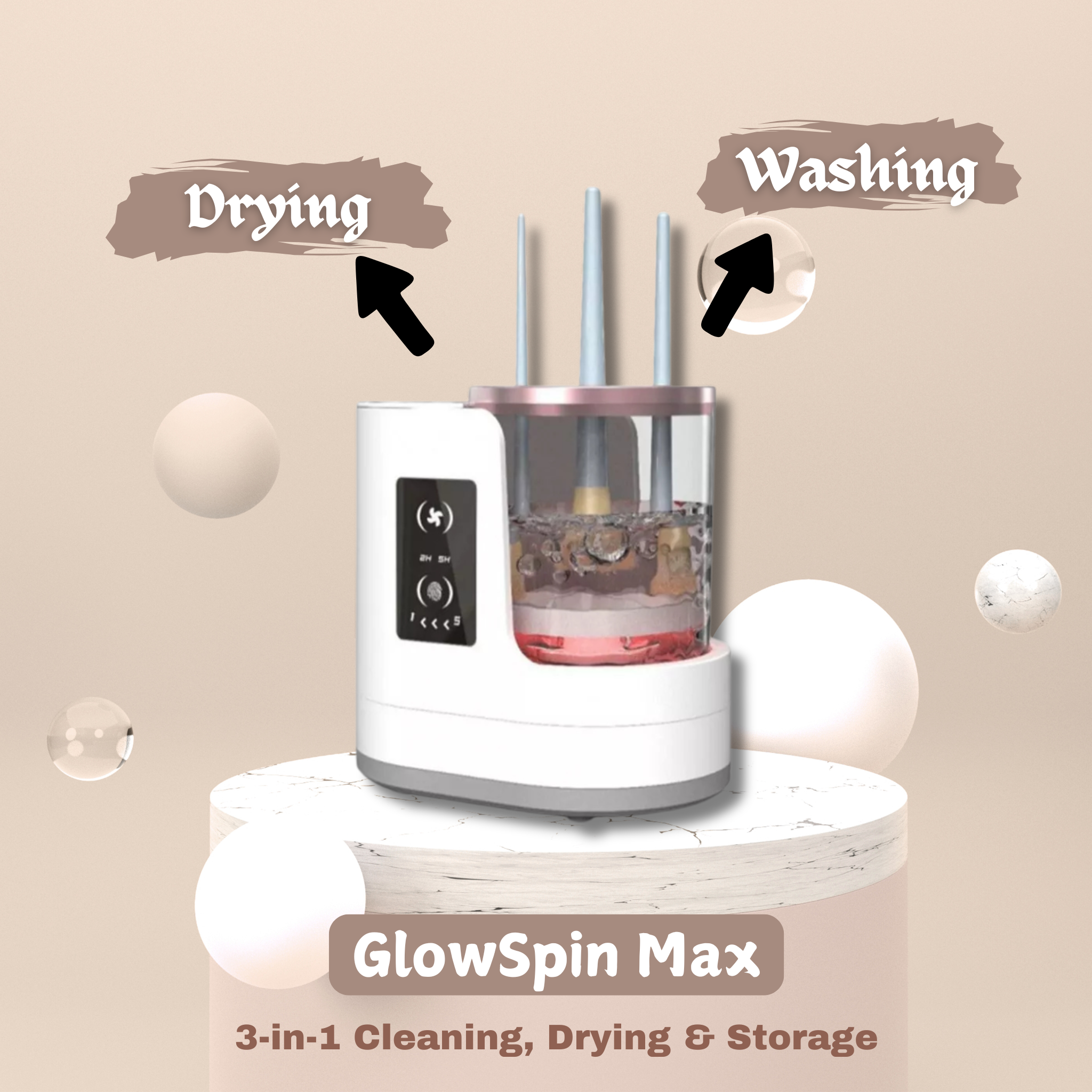 GlowSpin Max Makeup Brush Cleaner™